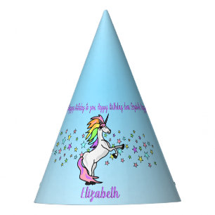 Unicorn-Geburtstags-Party Partyhütchen