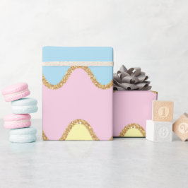 Unicorn Geburtstagsmuster Geschenkpapier