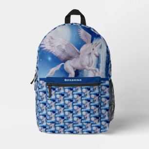 Unicorn Gedeckter Wasserfall Personalisiert Bedruckter Rucksack