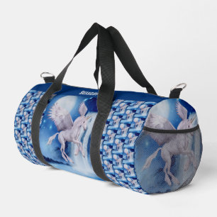 Unicorn Gedeckter Wasserfall Personalisiert Duffle Bag