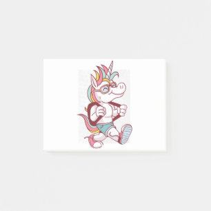 Unicorn geht zur Schule Post-it Klebezettel