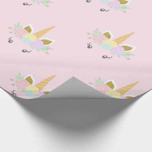 Unicorn Geschenkpapier (Ecke)
