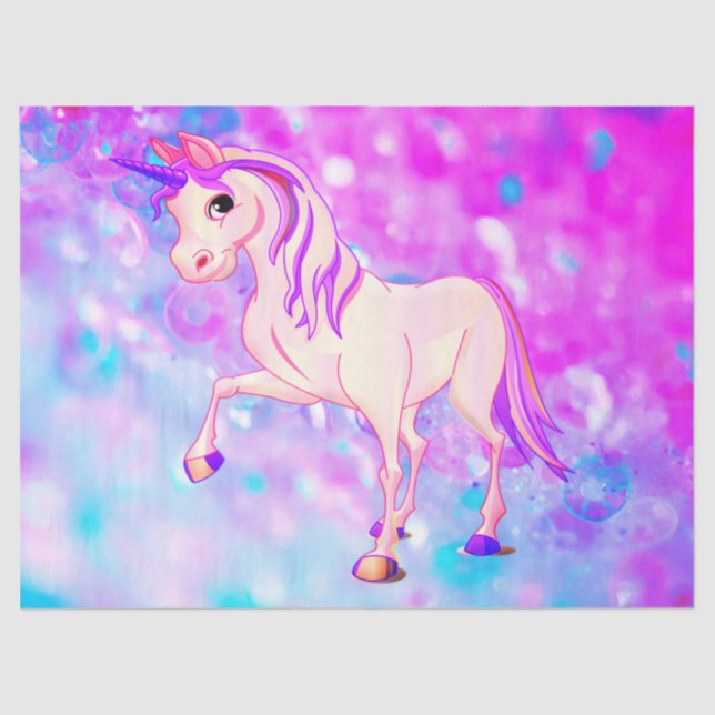 Unicorn Geschenkpapier Seidenpapier (Vorderseite)