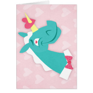 Unicorn geschlagen von der Liebe
