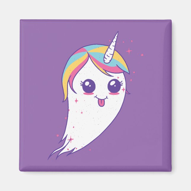 Unicorn Ghost Magnet (Vorne)