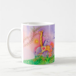 Unicorn-Giraffen-Safari-LiebeValentines Kaffeetasse
