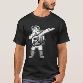 Unicorn Girl Dabbing Astronaut Love Awesome T-Shirt