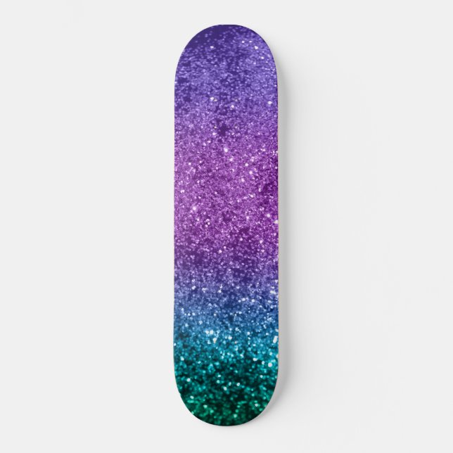 Unicorn Girls Glitter #10 #shiny Skateboard (Vorderseite)
