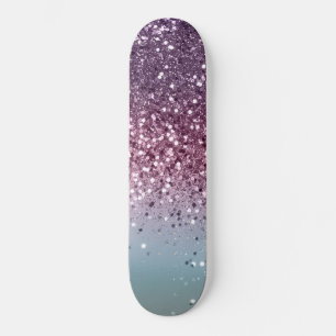 Unicorn Girls Glitzer #6 #shiny #pastel Skateboard