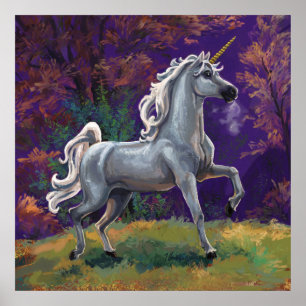 Unicorn Glade Poster