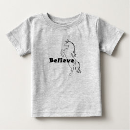 Unicorn Glauve Design - Baby Fine Jersey T - Shirt