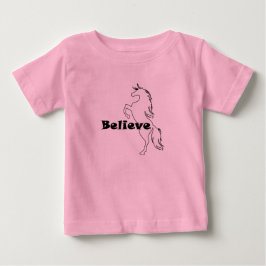 Unicorn Glauve Design - Baby Fine Jersey T - Shirt