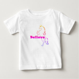 Unicorn Glauve Design - Baby Fine Jersey T - Shirt