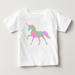 Unicorn-Glitzer-Spitze für Kinder Baby T-shirt