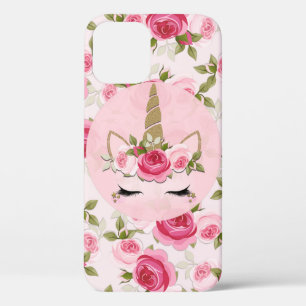 Unicorn Gold Floral Rose Niedlich Trendy Case-Mate iPhone Hülle