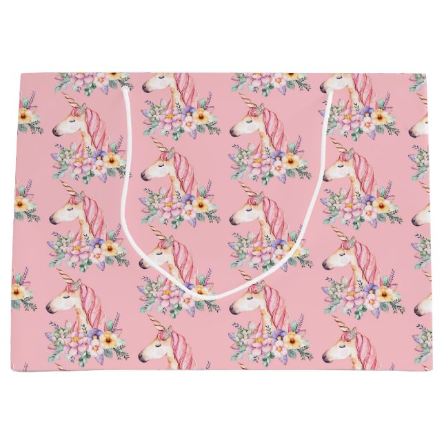 Unicorn Große Geschenktüte (Vorderseite)