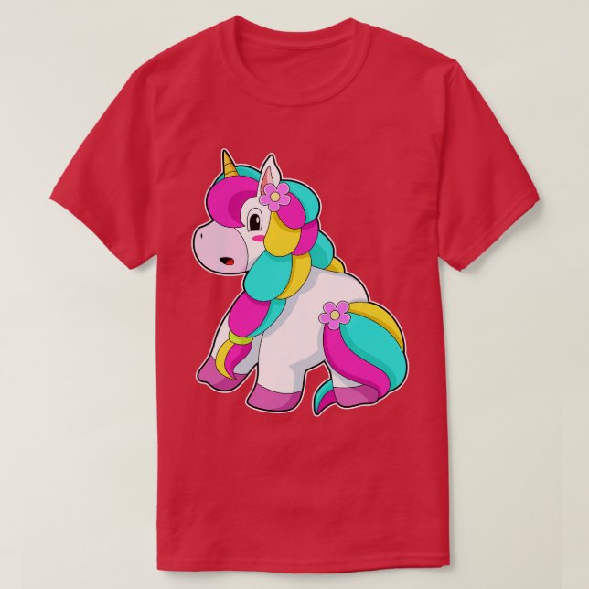 Unicorn Hair Braid T-Shirt (Design vorne)