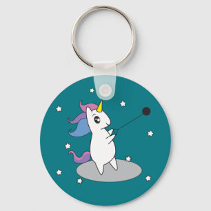 Unicorn-Hammerthrow-Bahn und Schlüsselanhänger