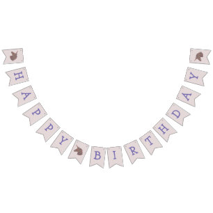 Unicorn Happy Birthday Bunting Flag Banner