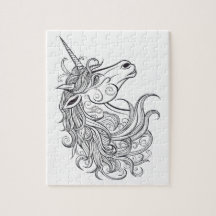 Unicorn Head Zeichnend klein
