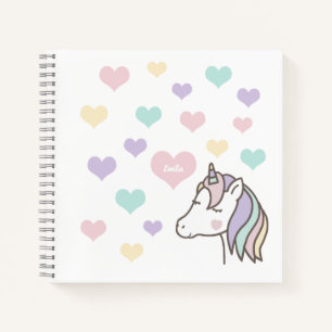 Unicorn Hearts Notizbuch