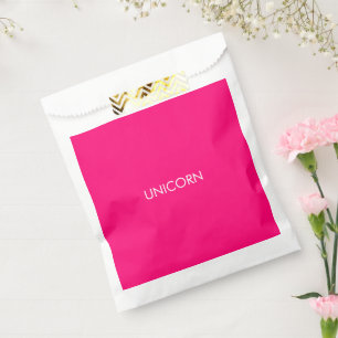 Unicorn, heiß rosa Fuchsienweiß, Sonderminimalis Geschenktütchen