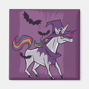 Unicorn Hexe Magnet