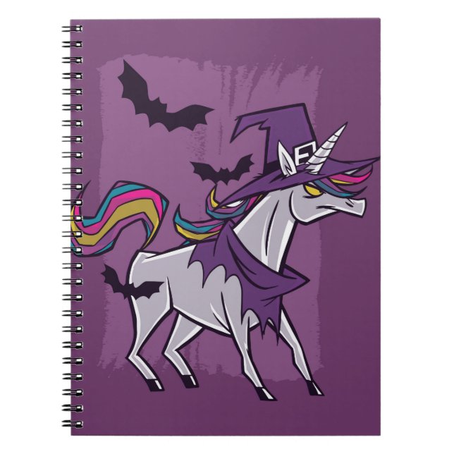 Unicorn Hexe Notizblock (Vorderseite)