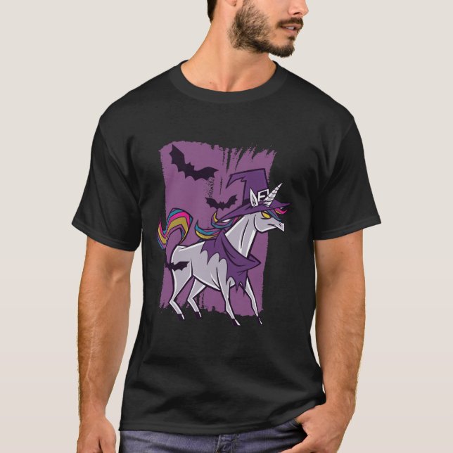 Unicorn Hexe T-Shirt (Vorderseite)