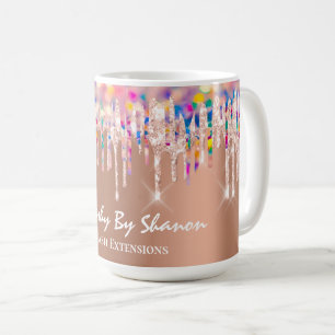 Unicorn Holograph Rainbow Tropfen Bride Shower Kup Kaffeetasse