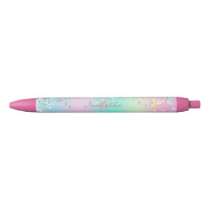 Unicorn Holographic Glitzer Kugelschreiber