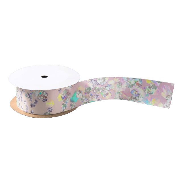 Unicorn Holographic Glitzer Satinband (Spule)