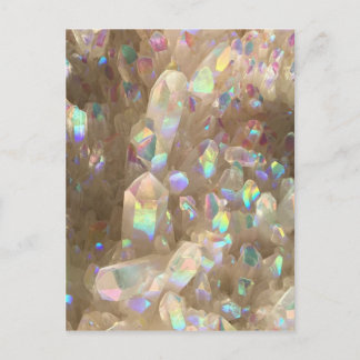 Unicorn Horn Aura Crystals Postkarte