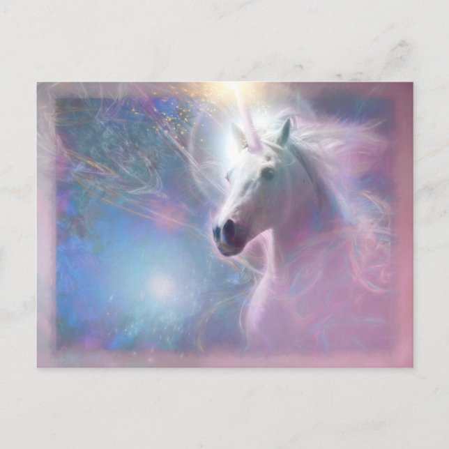 Unicorn Horse SHAFIRE Postkarte (Vorderseite)