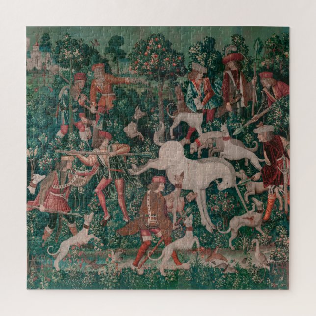 Unicorn Hunt Mittelalterliche Kunst - Einhorn vert (Vertikal)