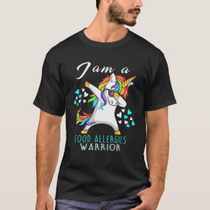 Unicorn I bin ein Krieger für Lebensmittelallergie T-Shirt