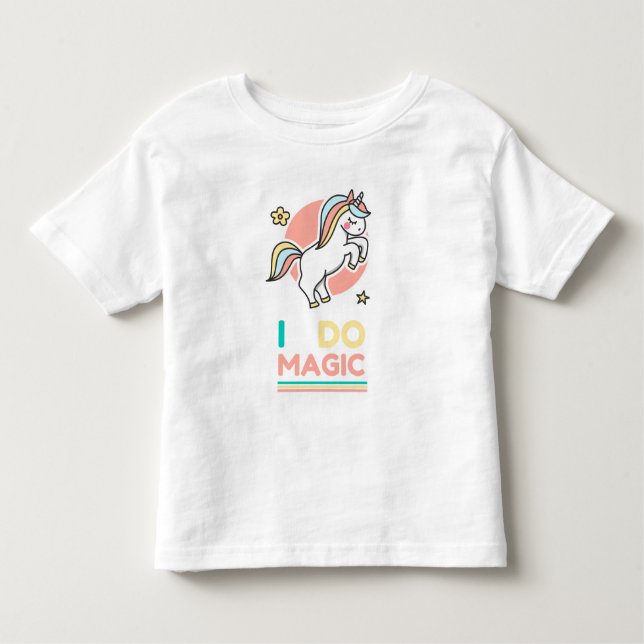 Unicorn - I Do Magic Kleinkind T-shirt (Vorderseite)