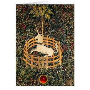 UNICORN IMAGINAIRE GOTHIQUE VERT FLORAL Noël