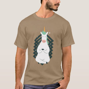 Unicorn in der Yoga-Pose T-Shirt
