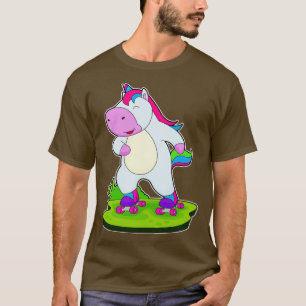 Unicorn Inline-Skaten-Roller-Skate T-Shirt