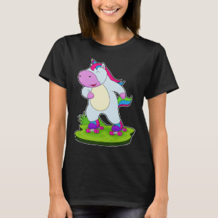 Unicorn Inline-Skaten-Roller-Skate T-Shirt