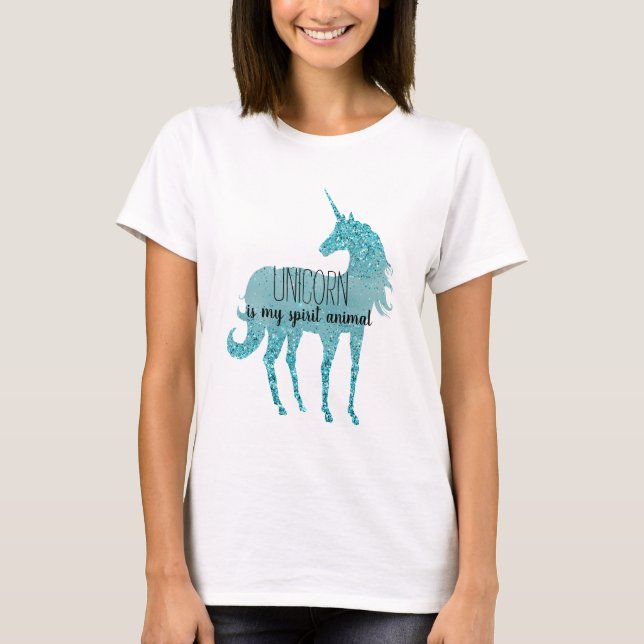 Unicorn ist mein Geiststier T-Shirt (Vorderseite)