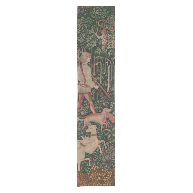 Unicorn-Jagd Städtische Badeanstalt Kurzer Tischläufer (Vorderseite)