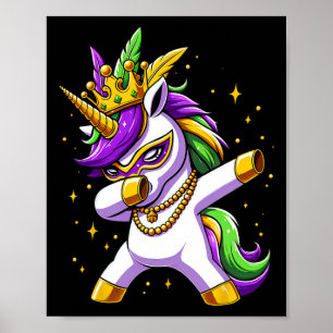 Unicorn Jester Mask Costume Kinder Kleinkind Girls Poster