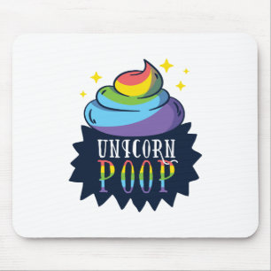 Unicorn kacken mousepad