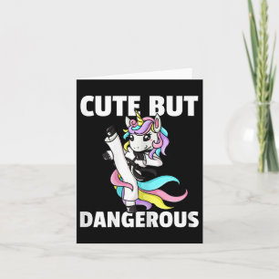 Unicorn Karate Gift Girl Taekwondo Jiu Jitsu Mixed Karte