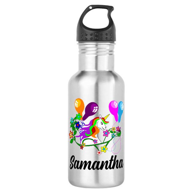UNICORN Kids magisch niedlich Edelstahlflasche (Vorderseite)