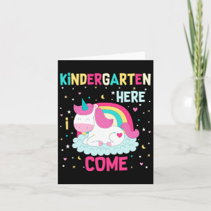Unicorn Kindergarten Hier komme ich zur Schule Kin Karte