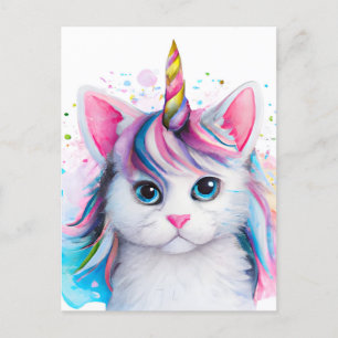 Unicorn Kitten Postkarte