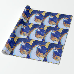 Unicorn "Kunst von Kindern" Geschenkpapier